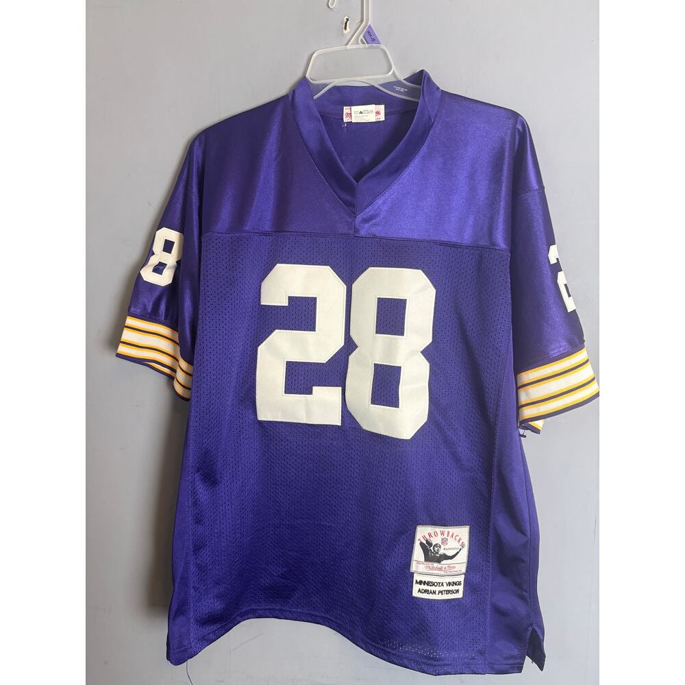 M&N Adrian Peterson Minnesota Vikings Jersey Stitched Korea Made Men’s Large